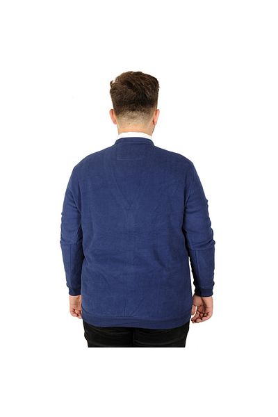 ModeXL سترة رجالية كبيرة الحجم من Mode XL بأزرار فانيز في سالونيك 20548 نيلي