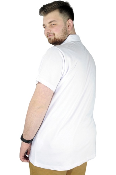 ModeXL Ανδρικό μπλουζάκι Mode Xl Polo New York Throwback 22302 Λευκό