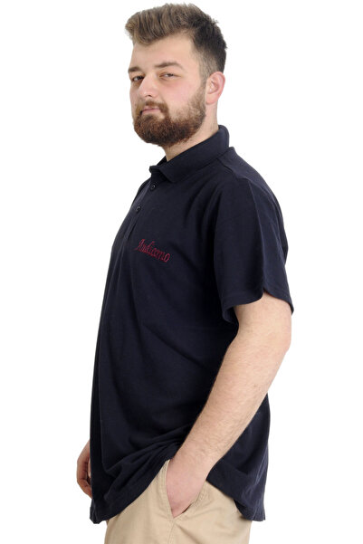 ModeXL Чоловіча футболка-поло - Mode XL, великий розмір, синя Carpe Diem 23333