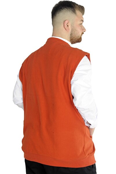 ModeXL Plus Size Mode Xl Men's Vest - Thessaloniki 20545 Orange