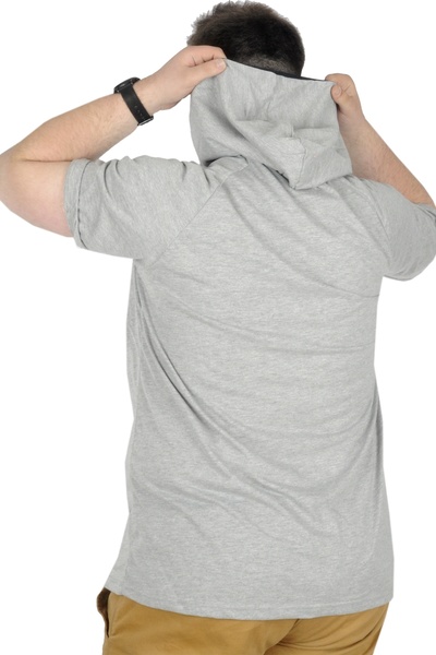 ModeXL Μπλουζάκι Mode Xl Μεγάλο Μέγεθος Με κουκούλα Paris 22174 Grimelange