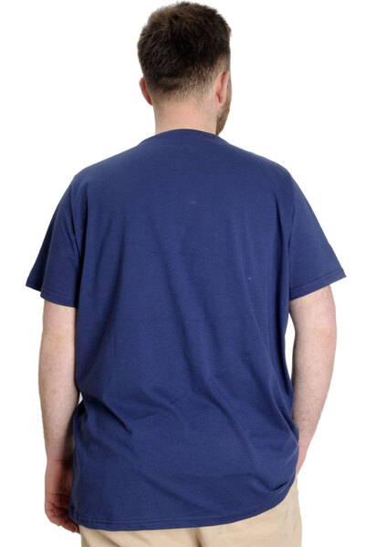 ModeXL Ανδρικό T-shirt Mode Xl Large Size Establısment 23139 Indigo