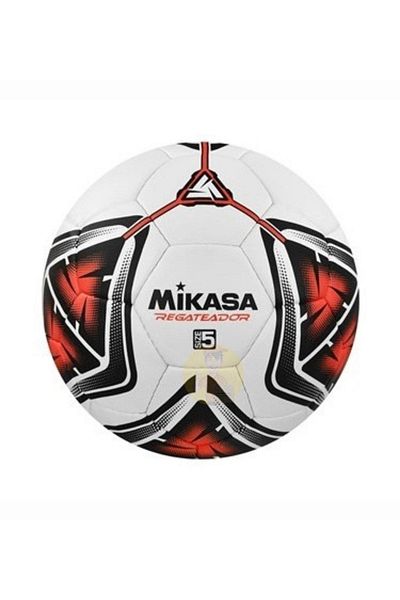 MIKASA كرة قدم من الجلد الصناعي من Regateador مقاس 5 مخيطة يدويًا