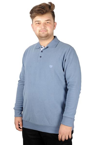 ModeXL Ανδρικό φούτερ Polo - Mode XL, Vnz Selanik 20440, Μπλε