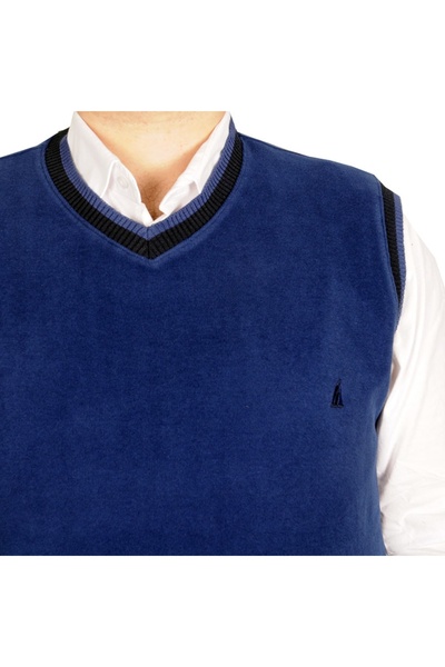 ModeXL Mode Xl Великий розмір Чоловічий светр Vanize Selanik 20547 Indigo