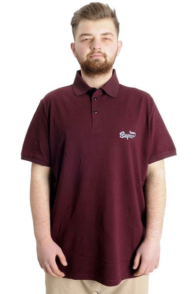 ModeXL Ανδρικό T-shirt Mode Xl Large Size Polo Super 23318 Plum