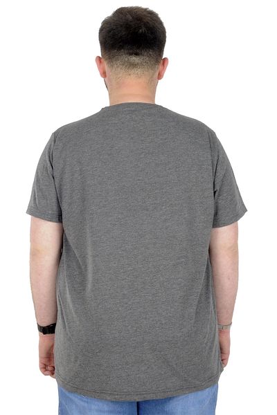ModeXL تي شيرت مقاس كبير من Mode Xl برقبة دائرية Bridge 22167 أنثراملانج