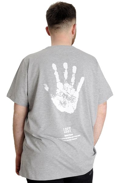 ModeXL Ανδρικό T-shirt Mode Xl Plus Size Lost 23129 Grimelanj