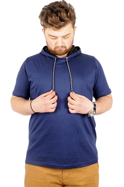 ModeXL Mode Xl Великий розмір Oversize Tshirt Капюшон Basic 21115 Індіго