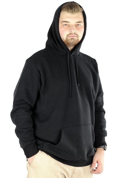 ModeXL Mode Xl Large Size Sweat Kapson Kangoroo Pocket Recycle B20532 Μαύρο