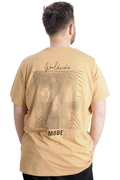 ModeXL Ανδρικό μπλουζάκι - Mode XL, Big Size, Beige, Worldwide 23126