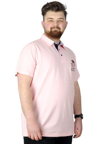ModeXL Mode Xl Μπλουζάκι μεγάλου μεγέθους Polo 08 Meeting 22329 Salmon