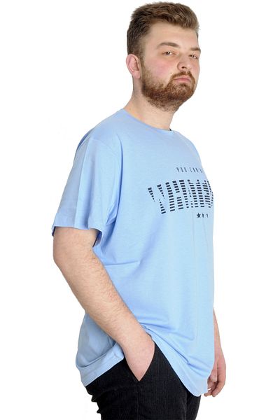 ModeXL Tricou pentru bărbați de mărime mare Mode Xl Whatever 23148 ​​Albastru