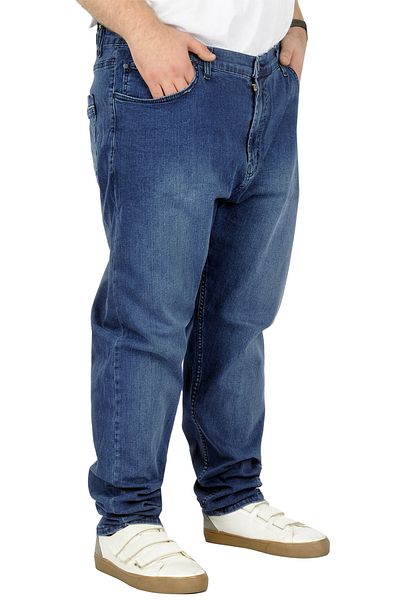 ModeXL Mode Xl Ανδρικό τζιν παντελόνι Classic 5 τσέπης Elita Blue 22924 Μπλε
