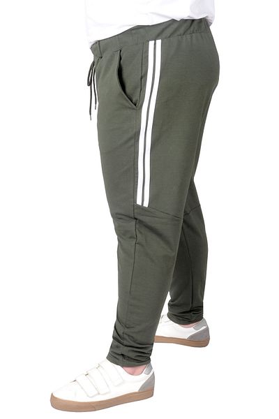 ModeXL Mode Xl Φούτερ μεγάλου μεγέθους Darpaça Stripe 22509 Khaki
