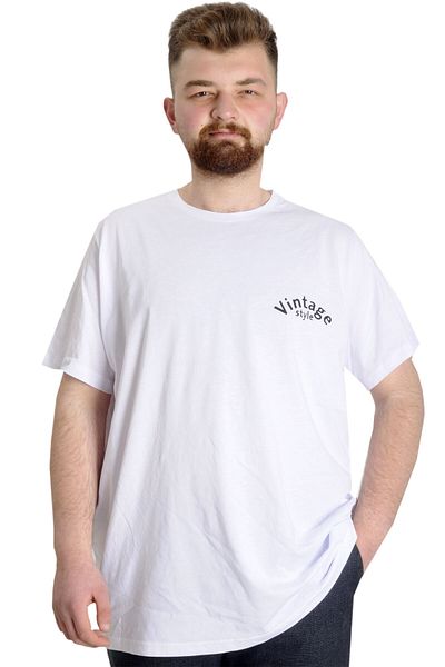ModeXL Ανδρικό μπλουζάκι - Mode XL, Oversize, Vintage 23144, Λευκό