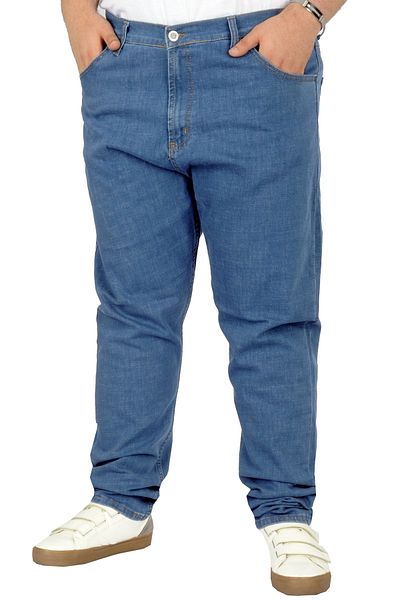 ModeXL Mode Xl Ανδρικό τζιν μεγάλου μεγέθους Aroc Green Cast 22913 Μπλε