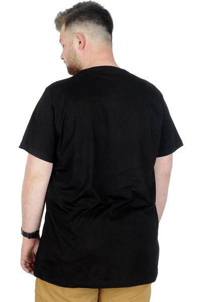 ModeXL Mode Xl Μπλουζάκι μεγάλου μεγέθους Bis Collar Chase 22193 Μαύρο