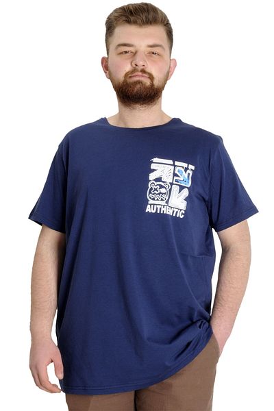 ModeXL Tricou pentru bărbați de mărime mare Mode Xl Authentic 23140 Indigo