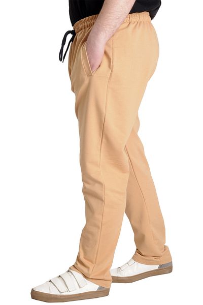 ModeXL Mode XL Large Size Ανδρικό Φούτερ Classic 2 Σχοινί 11100 Μπεζ
