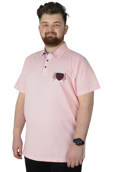 ModeXL Μπλουζάκι Mode Xl Μεγάλο μέγεθος Polo Mode Club 22330 Salmon