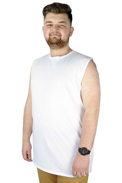 ModeXL Mode Xl Large Size Ανδρικό Basic Singlet 20004 Λευκό