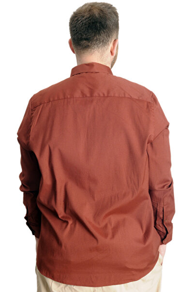 ModeXL Mode Xl Ανδρικό πουκάμισο μεγάλου μεγέθους U.skit Tom Oxford 23303 Plum