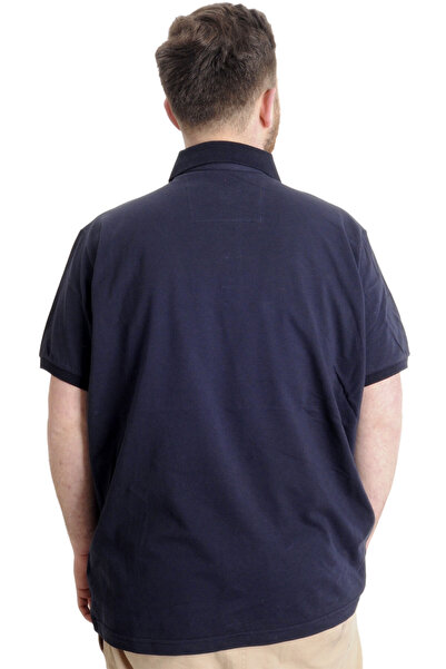 ModeXL Ανδρικό μπλουζάκι Mode Xl Large Size Polo Industry 23316 Navy Blue