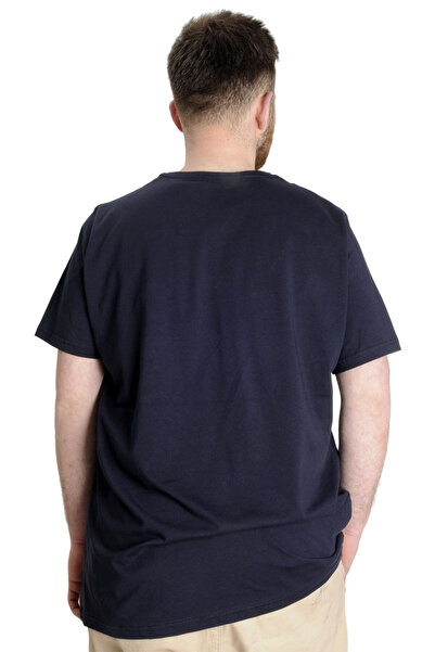 ModeXL Ανδρικό μπλουζάκι Mode Xl Plus Size Forever 23138 Navy Blue