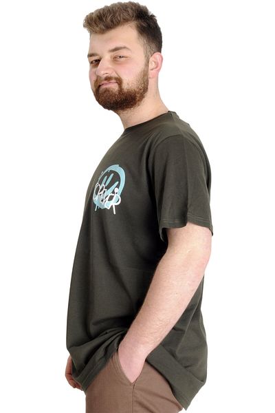 ModeXL Ανδρικό T-shirt Mode Xl Plus Size Forever 23138 Χακί