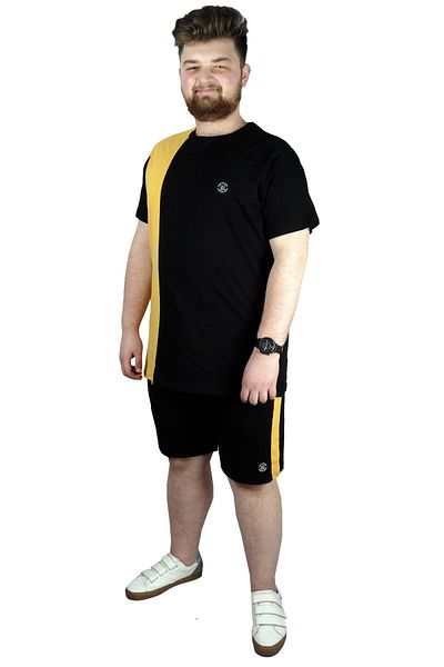 ModeXL Tricou simplu Capri pentru bărbați Mode XL - negru Md08 22135
