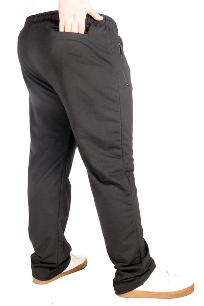 ModeXL Mode Xl Великий розмір Чоловічий спортивний штани Recycle на блискавці B21017 Чорний