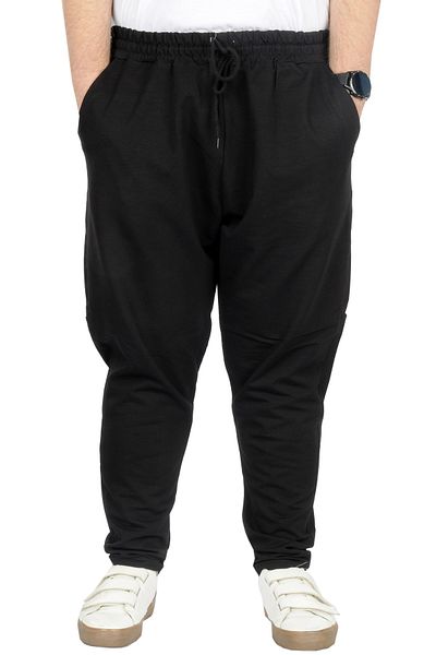 ModeXL Μαύρο Mode XL Μεγάλο Μέγεθος Darpaça Ριγέ Φούτερ - 22509