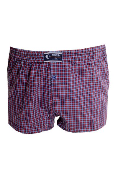 ModeXL Mode Xl Ανδρικό Boxer με σχέδιο Poplin 6348 Claret Red