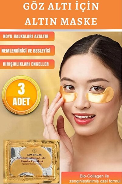 Lovendas Gold Mask for Under Eye 3 Pieces Gold Mask