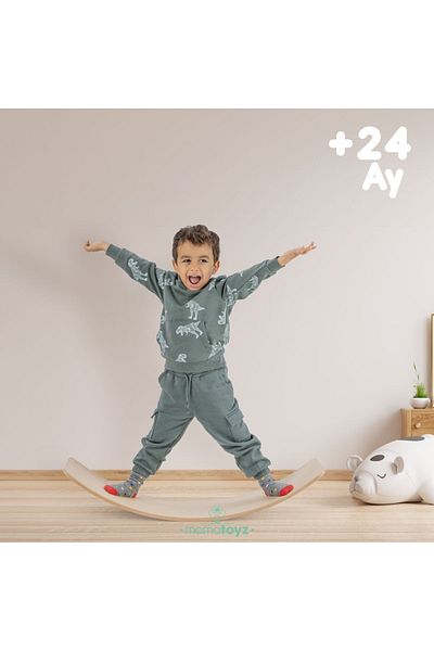 MAMATOYZ Bow Wooden Balance Board - Wooden Balance Board C Bow