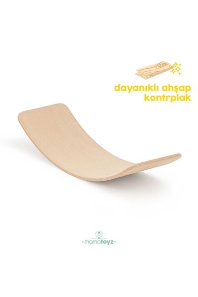 MAMATOYZ Bow Wooden Balance Board - Wooden Balance Board C Bow