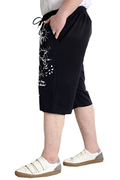 ModeXL Mode Xl Plus Size Capri I Don't Care 23512 Navy Blue