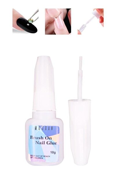 MUJGAN Fırçalı Takma Tırnak Yapıştırıcısı 10 gr