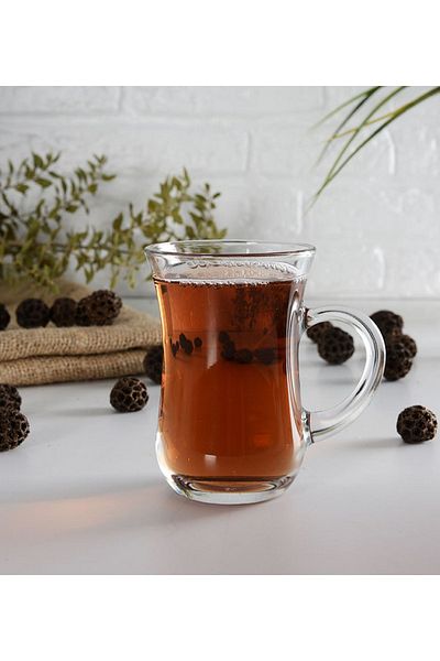 Paşabahçe Keyif 6-Piece Tea Cup with Handle 55411