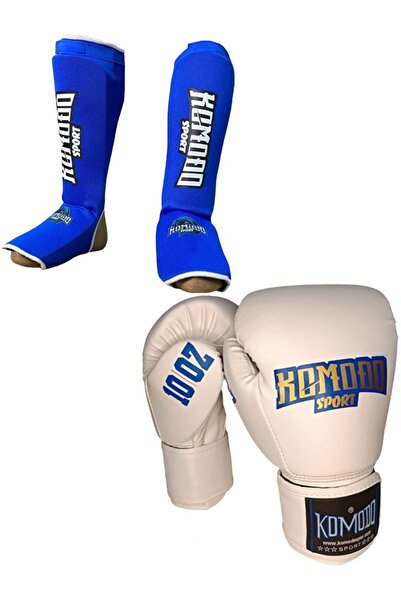 KOMODO SPORT Boks Eldiveni 10 Oz/kıck Boks Elastik Tekstil Kaval Ayak Koruyucu