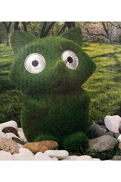 Genel Markalar Çok Renkli Kedi Figürlü Solar Dekoratif Aydınlatma, Şık ve Ene...