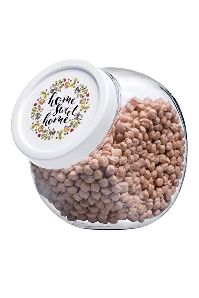 Paşabahçe برطمان بلاستيك منقوش بقوة 1500 سم مكعب مع غطاء