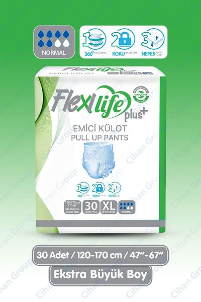 Flexi Life Pad Absorbent Panties Patient Diapers Size Xl 30 Pcs