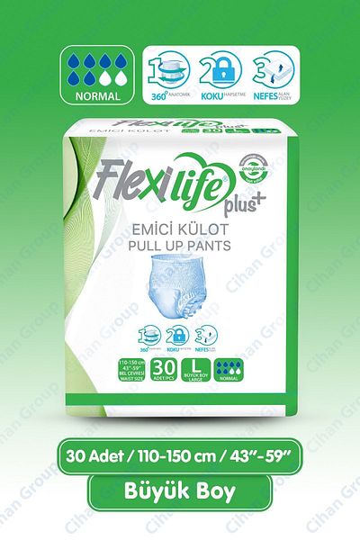 Flexi Life Pad Absorbent Panties Patient Diapers Large Size 30 Pcs