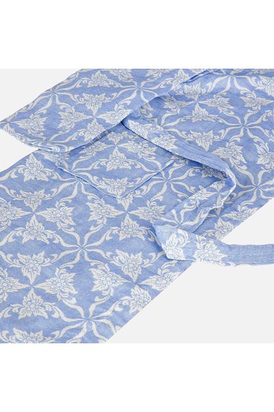 Miespiga Μπουρνούζι Unisex Kids Μπλε Τετράγωνο Μωσαϊκό Loincloth