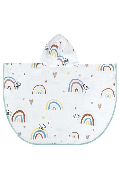 Miespiga Rainbow Muslin Poncho για παιδιά