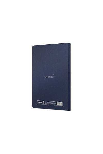 Mabbels Harry Potter Lumos - Navy Blue Striped 80 Sheets Boutique Notebook