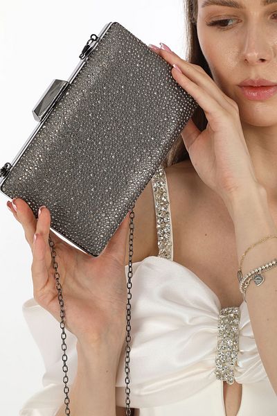 womenacs Platinum Raindrop - Γυναικείο βραδινό Clutch Clutch, για γάμο και αρραβώνα