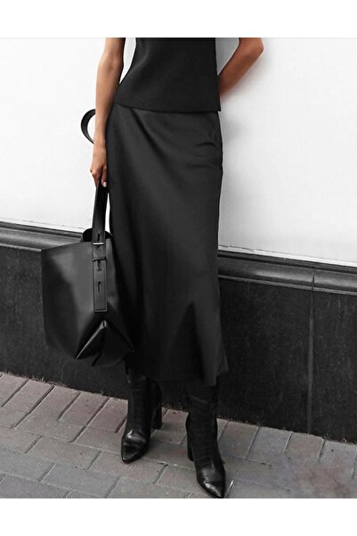 quella atelier Long Satin Skirt - Satin Fabric
